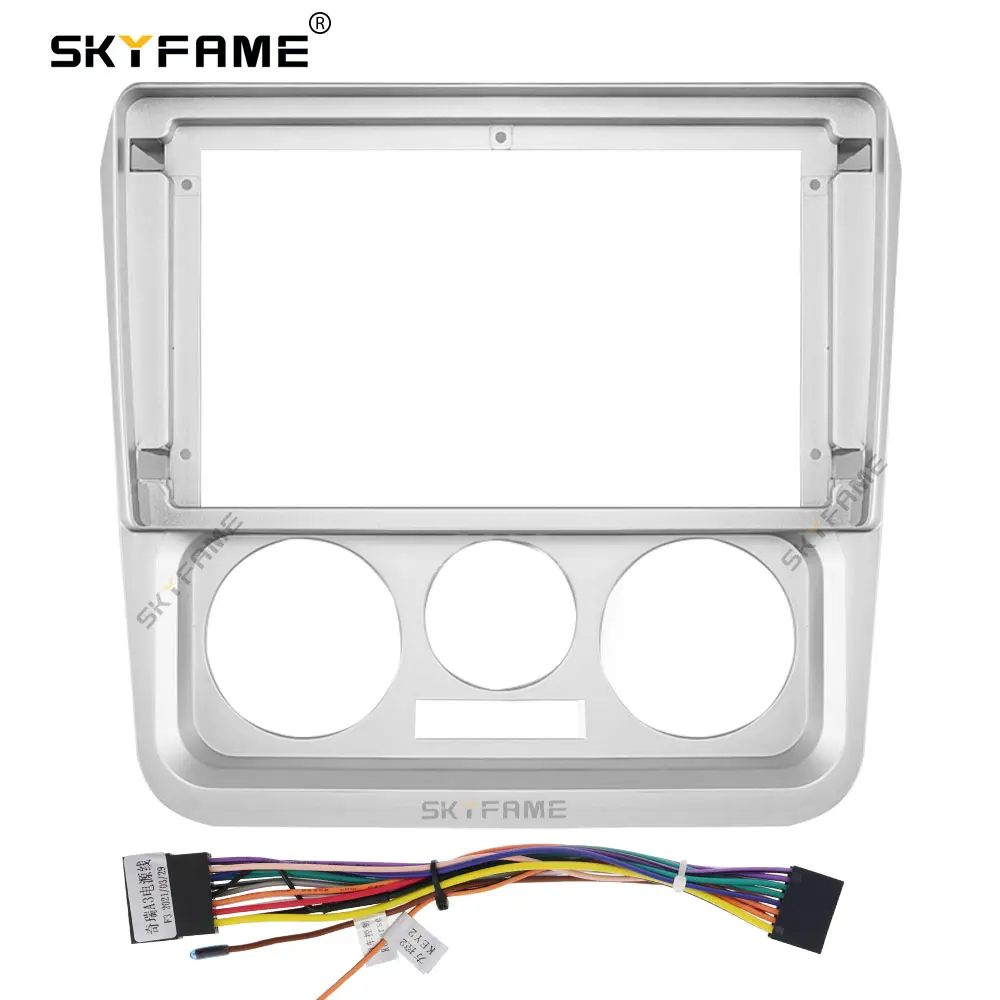 SKYFAME Car Frame Fascia Adapter Android  Android Radio Dash Fitting Panel Kit For Geely CK CK-1 Free Cruiser