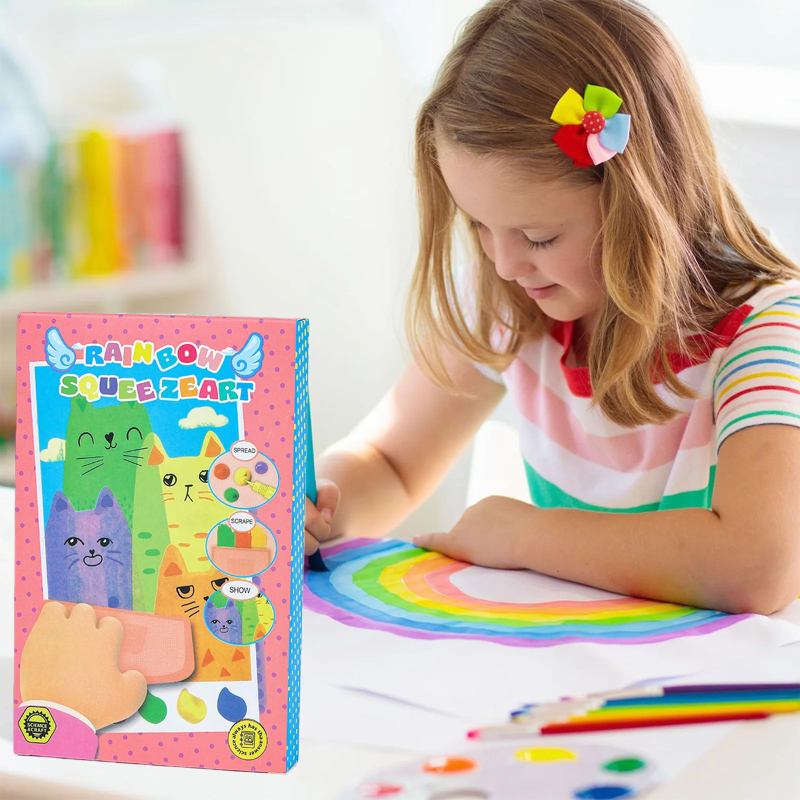 Magic Rainbow Scratch Paper Art Set DIY Postcards Scratch Arts Fun Craft Bookmarks Paper for Beginner  Toddlers