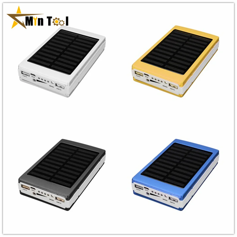 Portable Dual USB LED PCBA Circuit Board Solar Power Panel Home DIY Solar Panel Bank 18650 Battery DIY Home Charger