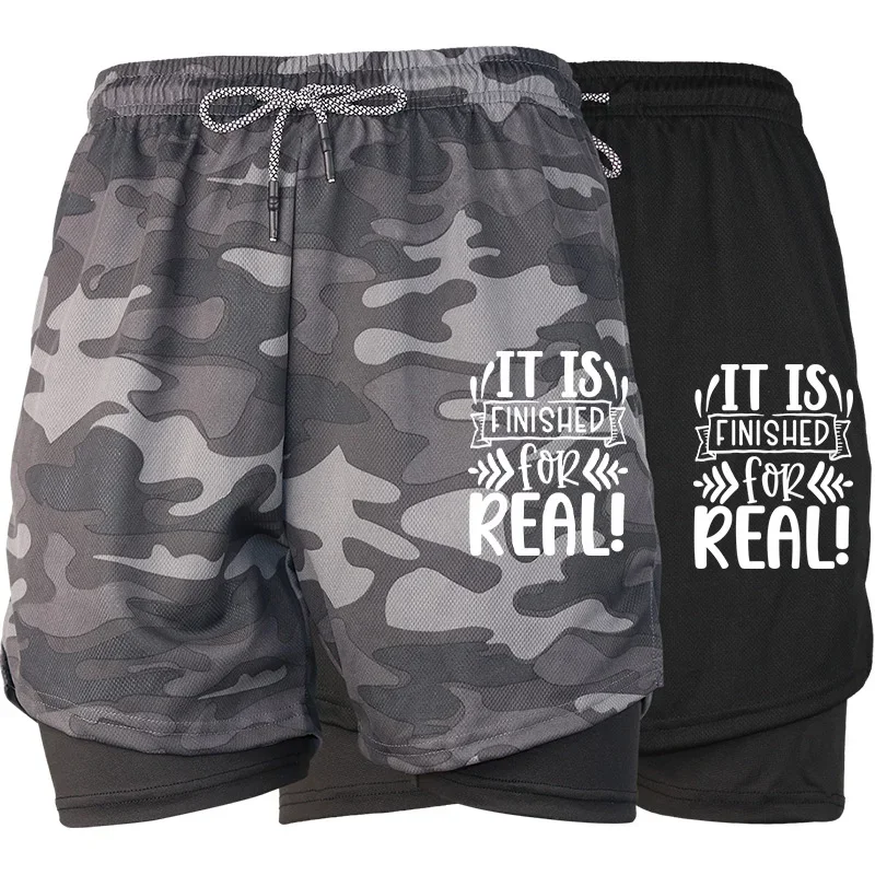 

Мужские узкие шорты с принтом на подкладке для фитнеса, спортивные повседневные шорты с несколькими карманами, повседневные шорты для пляжных тренировок