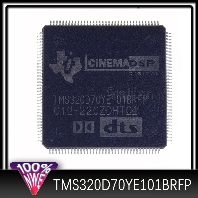 1PCS TMS320D70YE101BRFP TMS320D70YE101 Embedded Processor IC Chip Packaging QFP-144 New Original