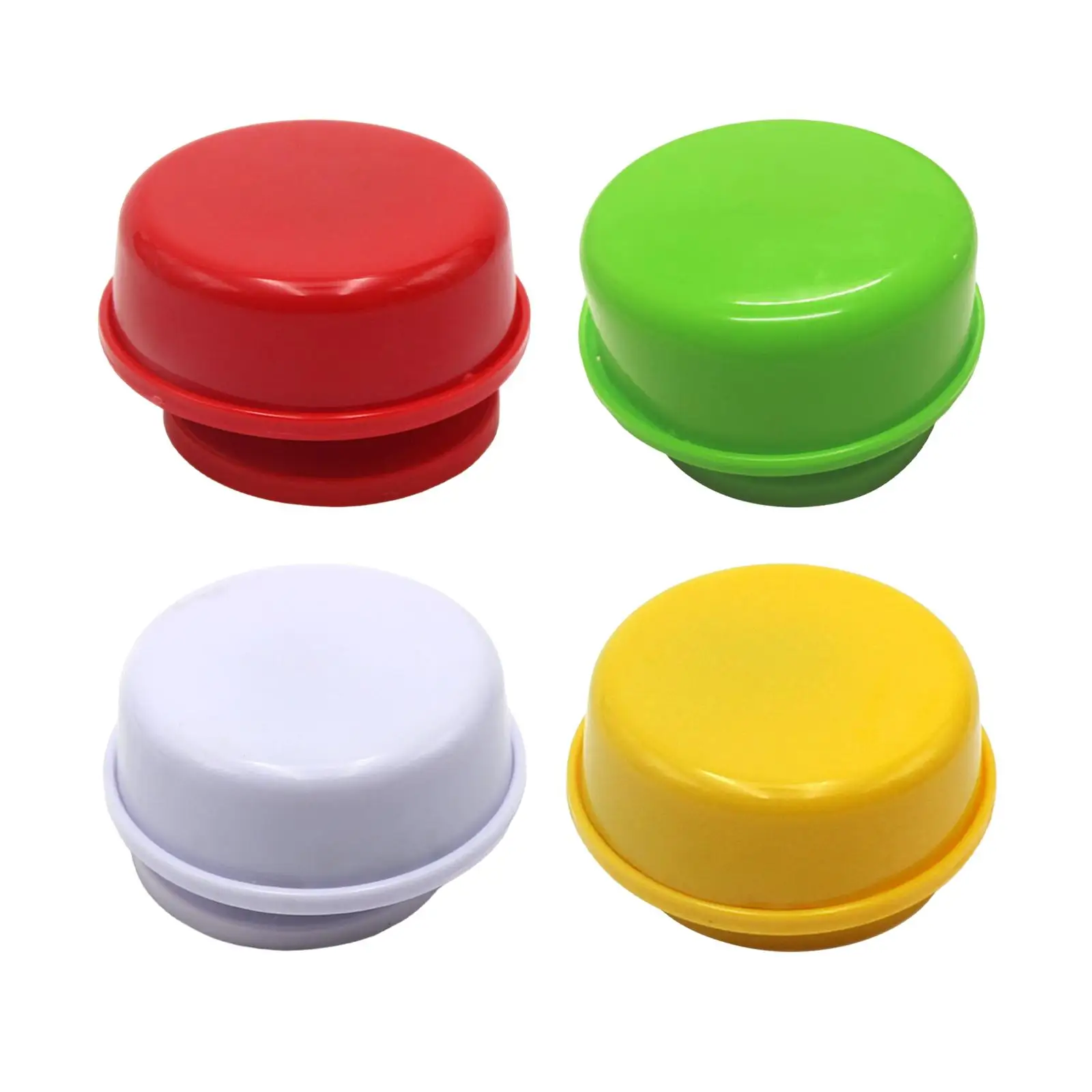 2-6pack Round DIY Rotating Music Box Base Melody for Desktop Ornament Friend red