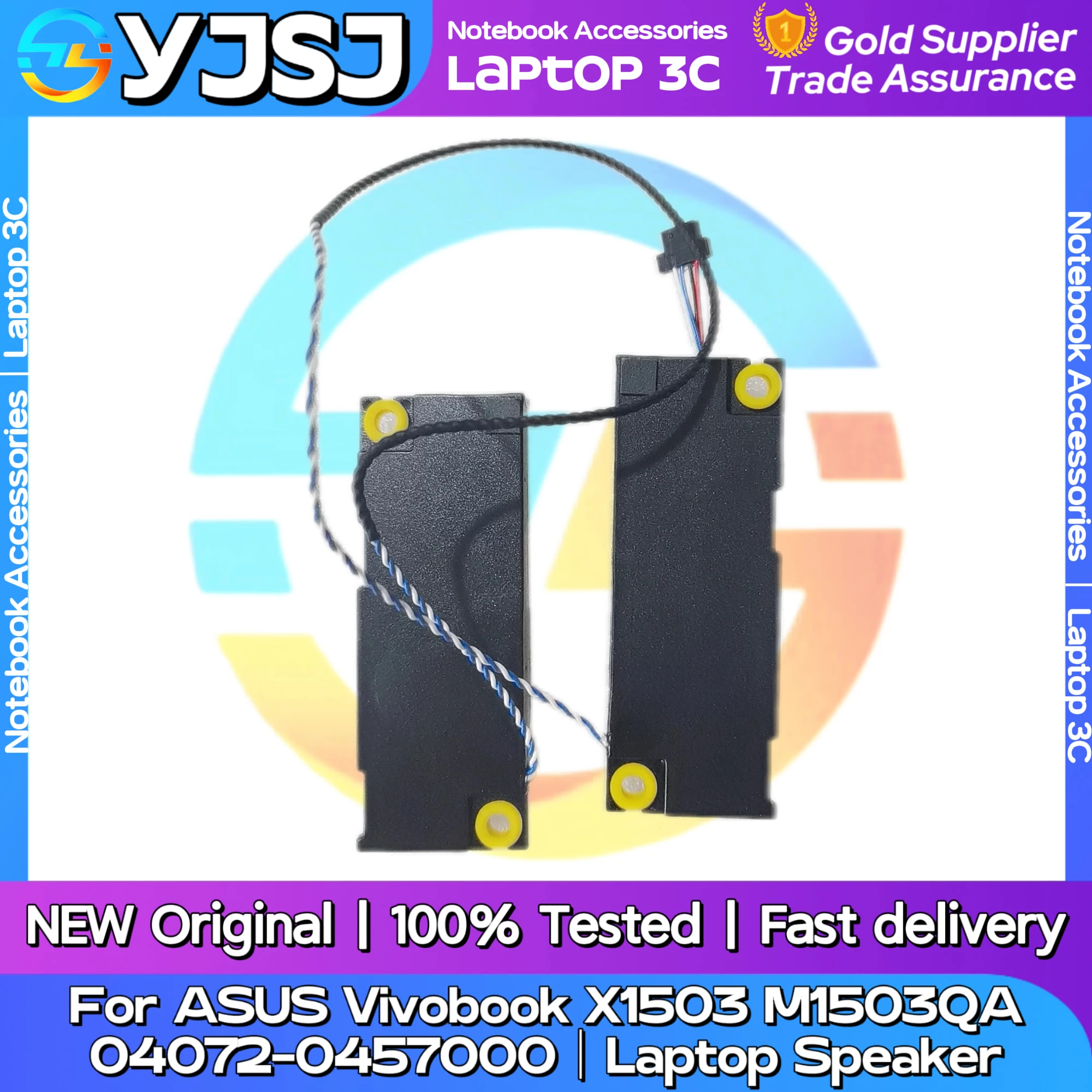 New Original Laptop Notebook Audio Speaker For ASUS Vivobook X1503 M1503QA built-in left and right speaker 04072-0457000