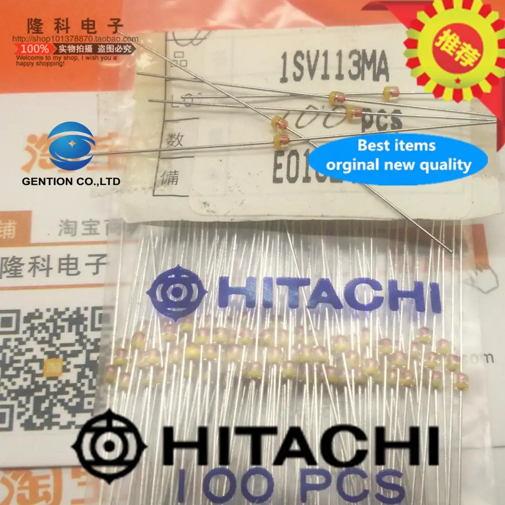 10PCS 100% New original 1SV113MA high frequency VHF varactor diode imported DO-34 original frequency ISV113