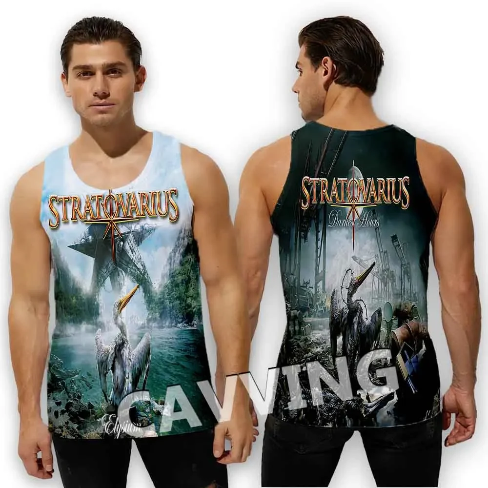 New Fashion Women/Men's 3D Print  Stratovarius Band Tank Tops Harajuku  Vest  Summer Undershirt Shirts Streetwear