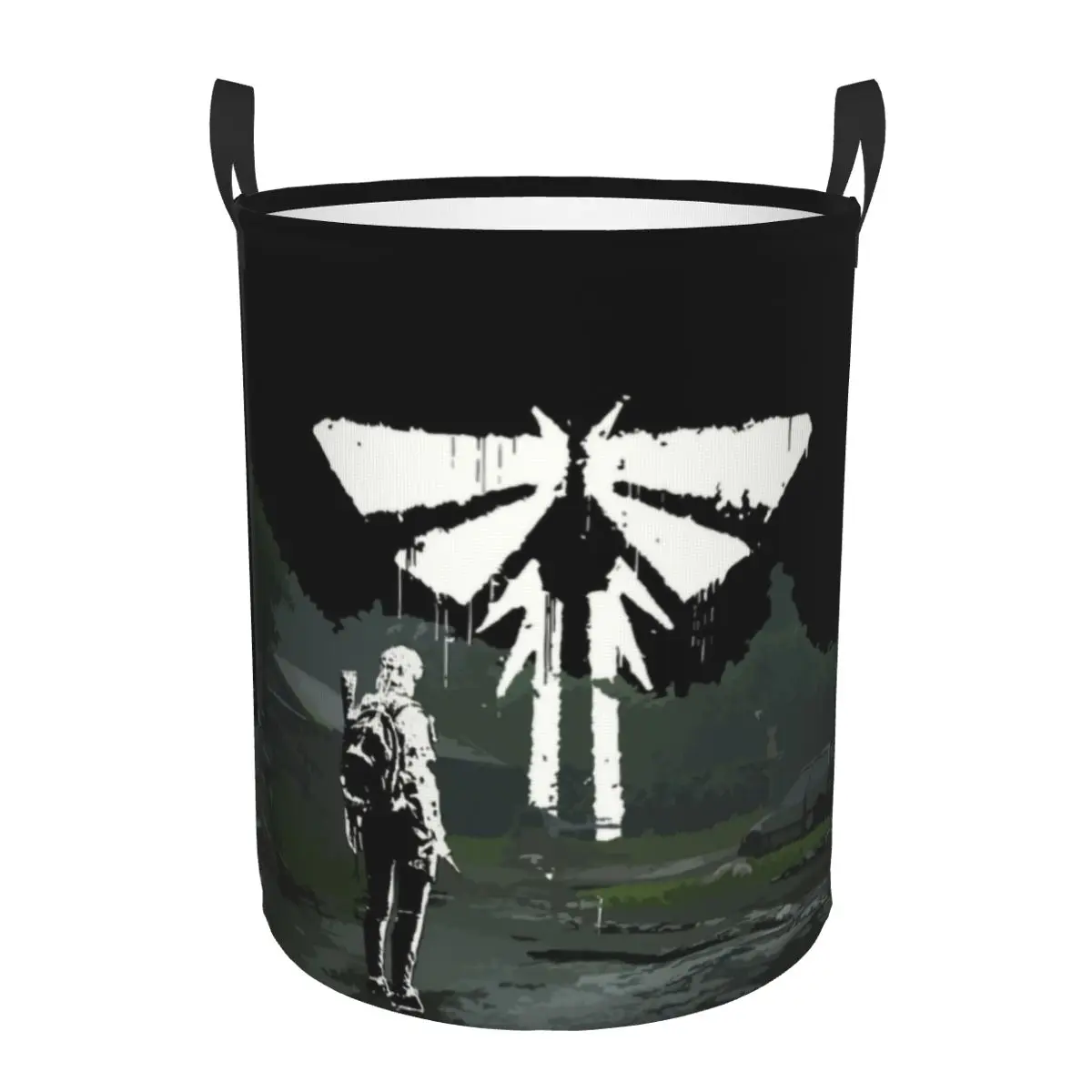 The Last Of Us Part 2 Firefly Logo Laundry Basket Collapsible Joel Toy Clothes Hamper Storage Bin for Kids Nursery