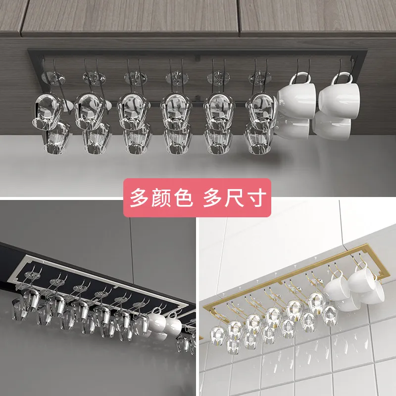 Wine glass holder hanging upside down Wine glass storage rack Wine cabinet goblet holder hanging