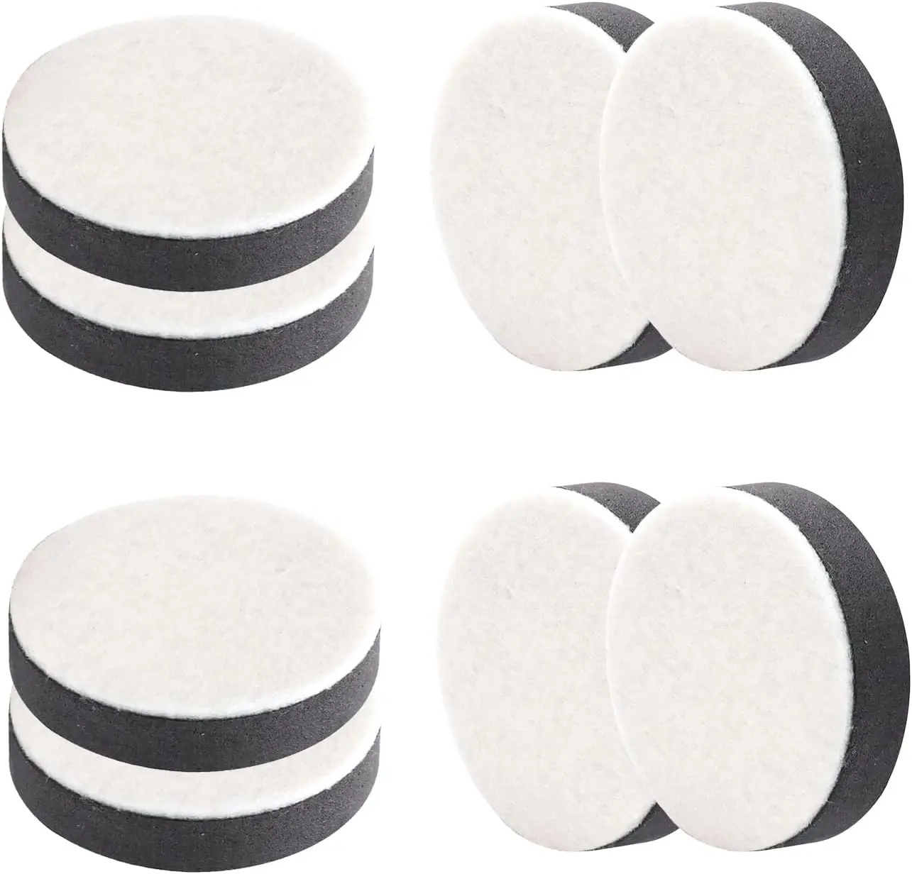 

Self-Adhesive Round Shape Furniture Risers Table Sofa Cabinet Lift, Adds 0.6 Inch Height