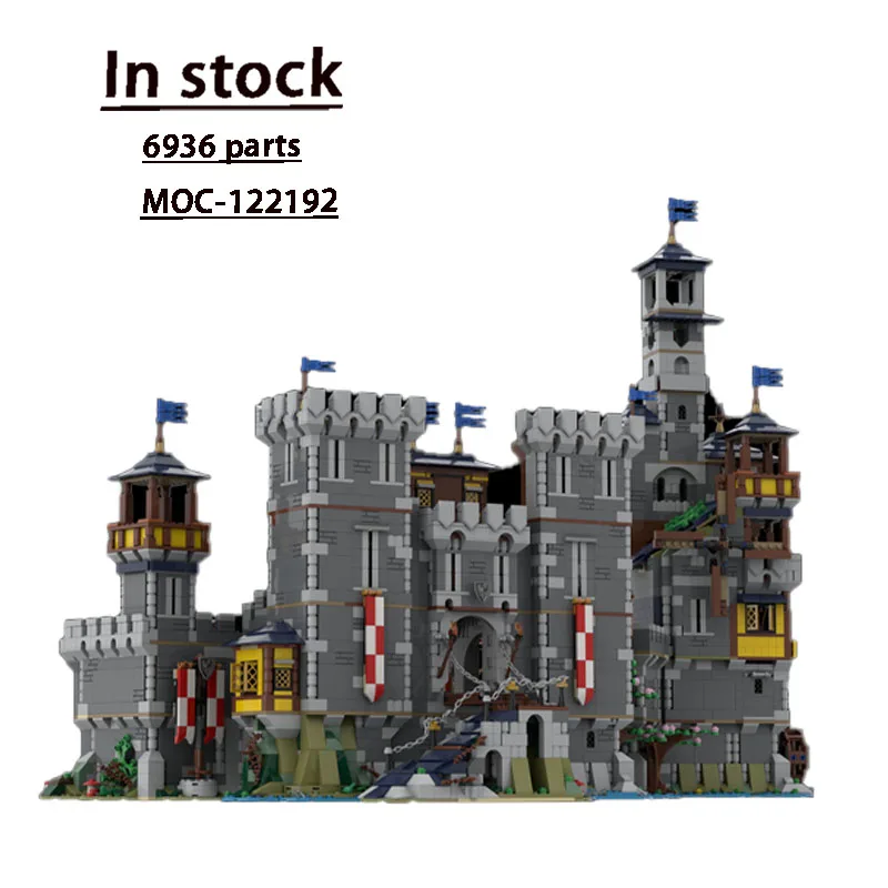 

MOC-122192 New Classic Sea Tower Castle Street Scene Building Block Model 6936 Parts Boys Children's Birthday Toy Gift