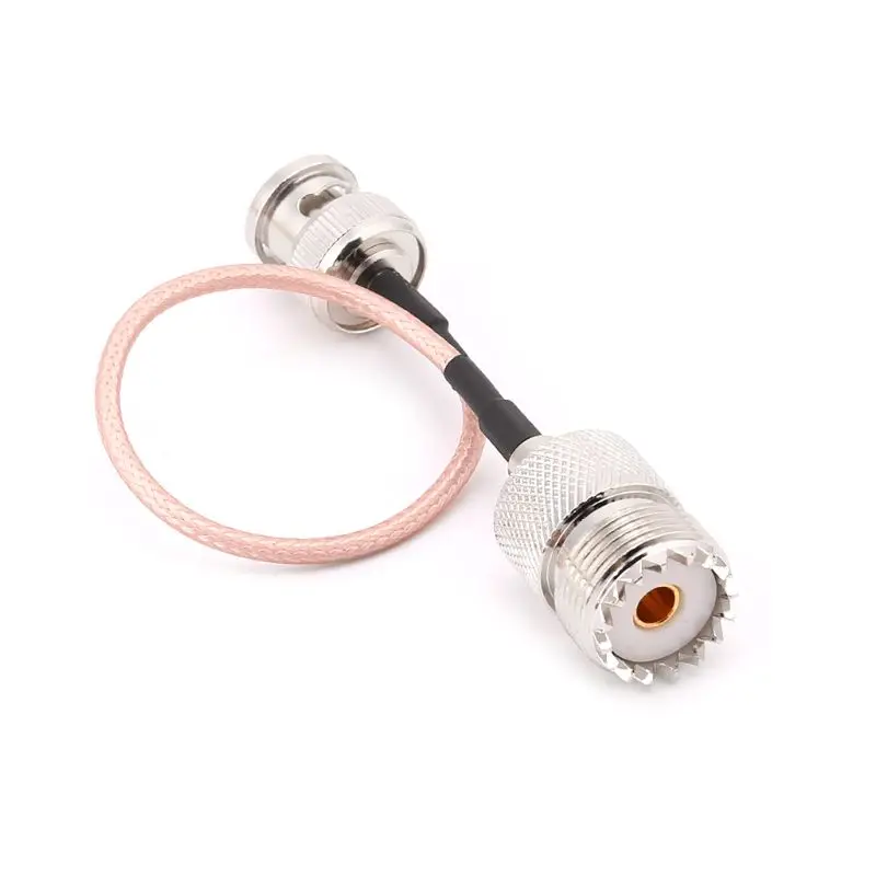 UHF SO239 Женский к BNC Мужской RG316 Косичка Кабель 15 см Радиокоаксиальный антенный кабель