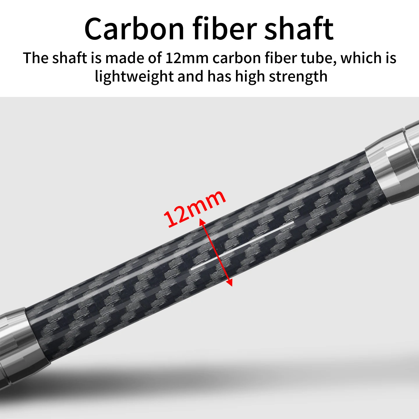 D12mm Carbon Fiber Tube Action Kamera Stativ Einbeinstativ Ausziehbare Selfie Stick Pole für GoPro 13 12 11 10 9 für Insta360 X2 X3 – Detail 4