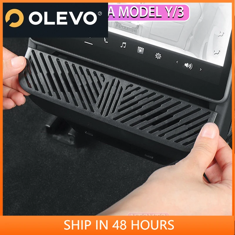 

2025 For Tesla Model Y Rear Air Conditioner Outlet Protector TES NEW Model Y Exhaust Vent Dust Cap Automotive Accessories