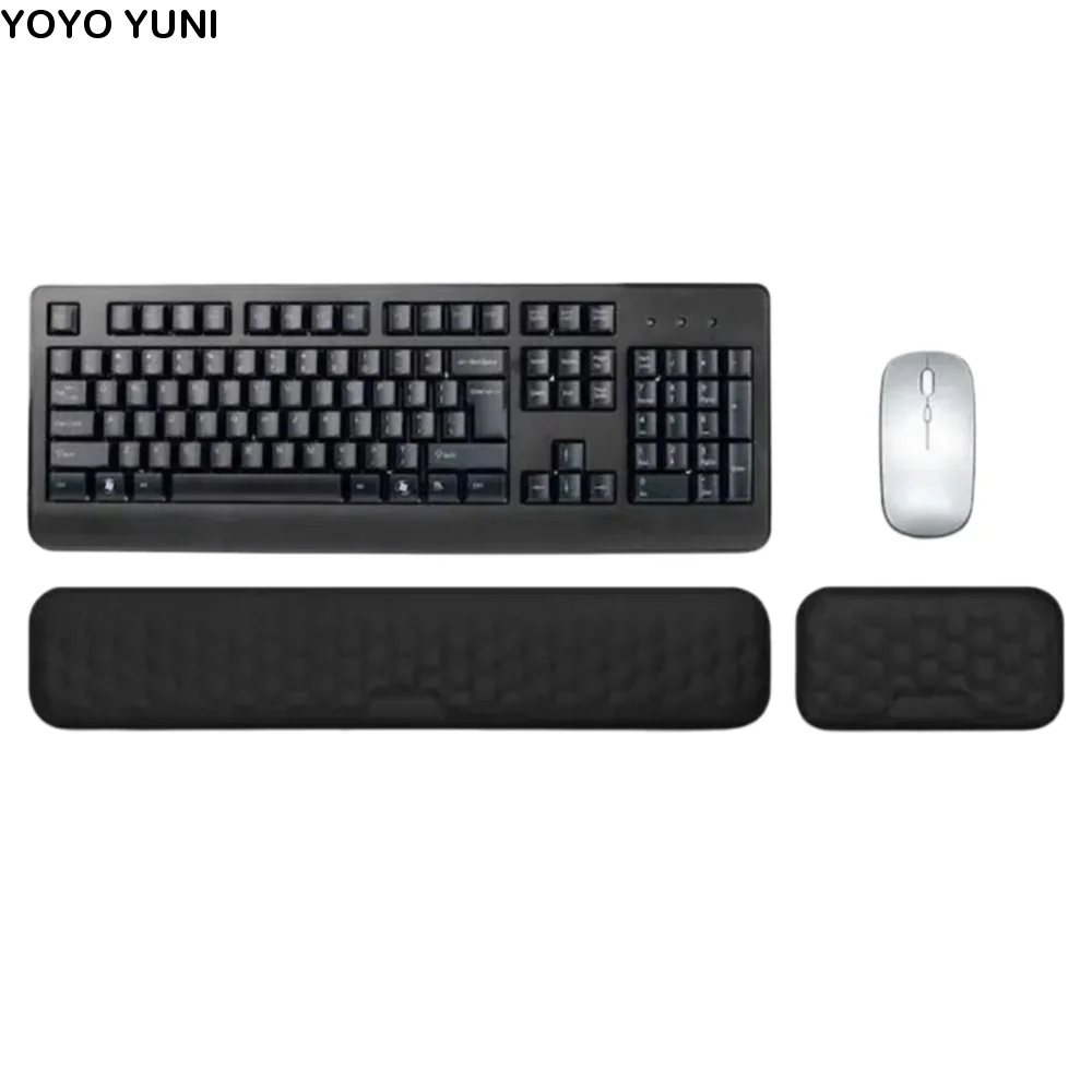 

2 шт./компл., коврик для поддержки запястья мыши с медленным отскоком, креативная подставка для запястья, эргономичный коврик для мыши, водонепроницаемая удобная подушка для рук с клавиатурой