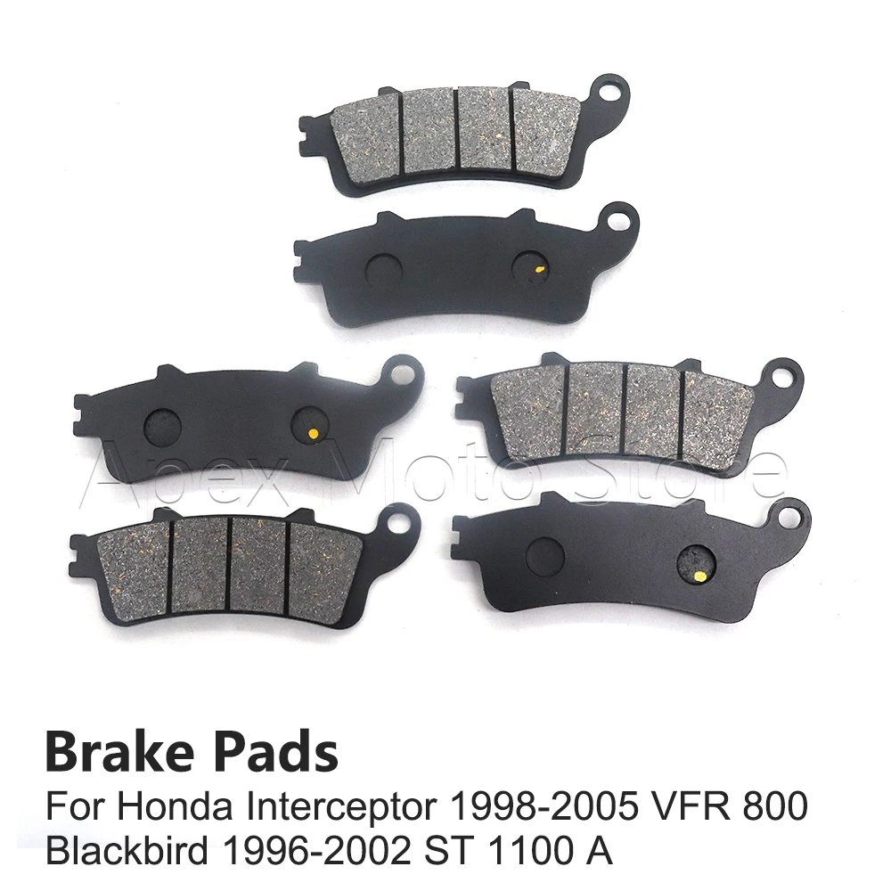 For Honda GL1800 Goldwing VTX1800 CBR1100 Blackbird XL1000 CB1100SF Motorcycle Accessories Front Rear Brake Pads