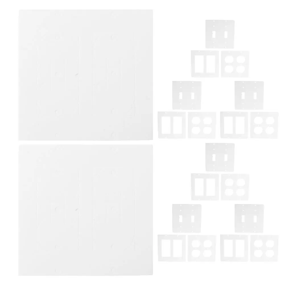 

20Pcs Outlet Insulation Pads Silicone Socket Wall Plate Gaskets Durable Weatherproof Electrical Outlet Covers Insulation Pads