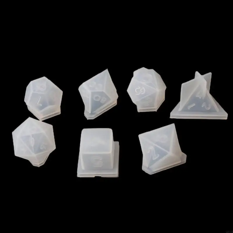 7 Shapes Dies Resin Casting Standard Game Rounded Square for Triangle