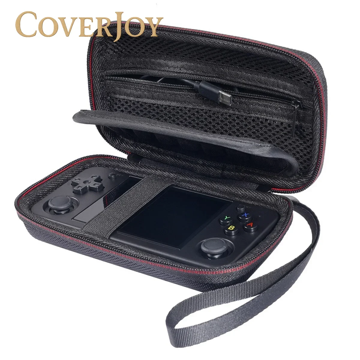 

CoverJoy Charging Ready Case for RG35XX H Handheld Game Console Portable Protective Storage Bag with Cable Accessories