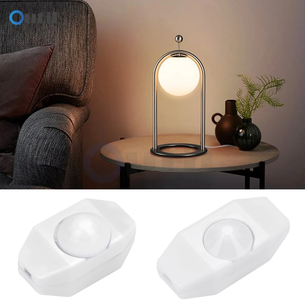 Alta Qualidade led dimmer switch Ajustável Controlador Botão 220v Lâmpada Dimmer Cord Switch Plug In Table Floor Light Dimming On Off