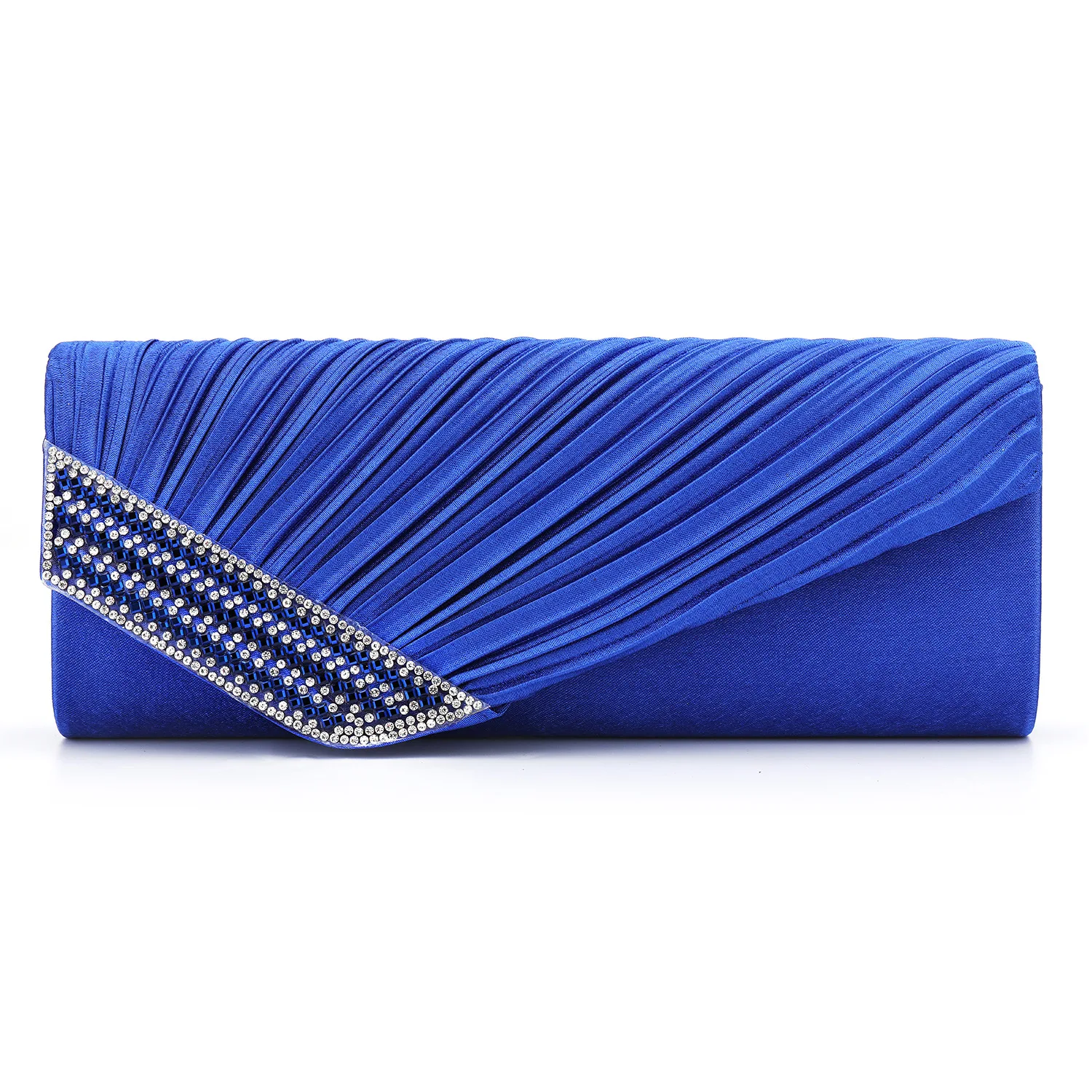 

Retro Fold Rhinestone Small Clutches For Women Gold Color Chain Shoulder Bag Crossbody Party Evening Bag Silks Clutch Handbag