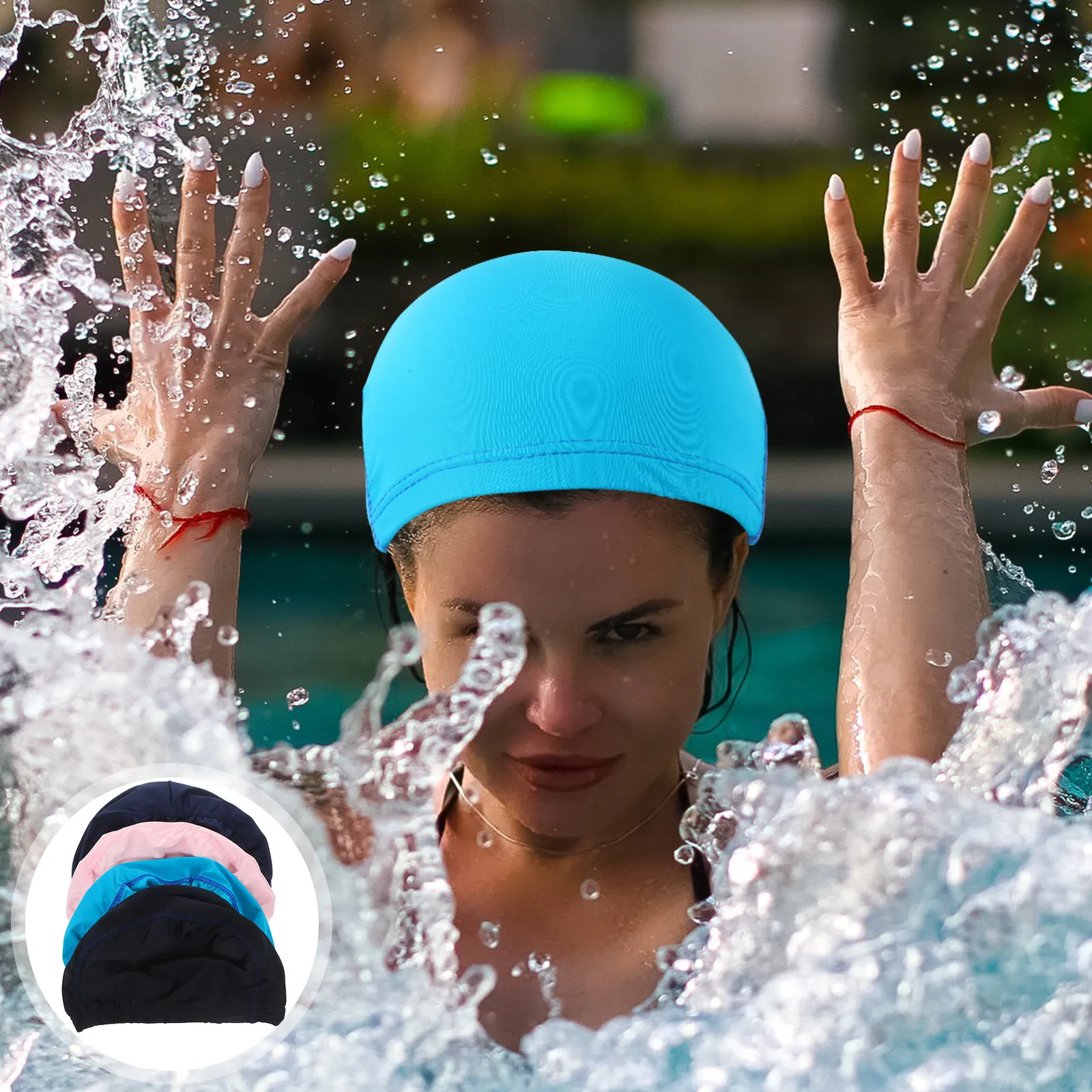 

4 шт. дышащих шапочек для плавания для мужчин, женщин, мальчиков и девочек, из мягкого гибкого материала, легко надеваются и снимаются, не повреждают волосы, отлично подходят для частого плавания.