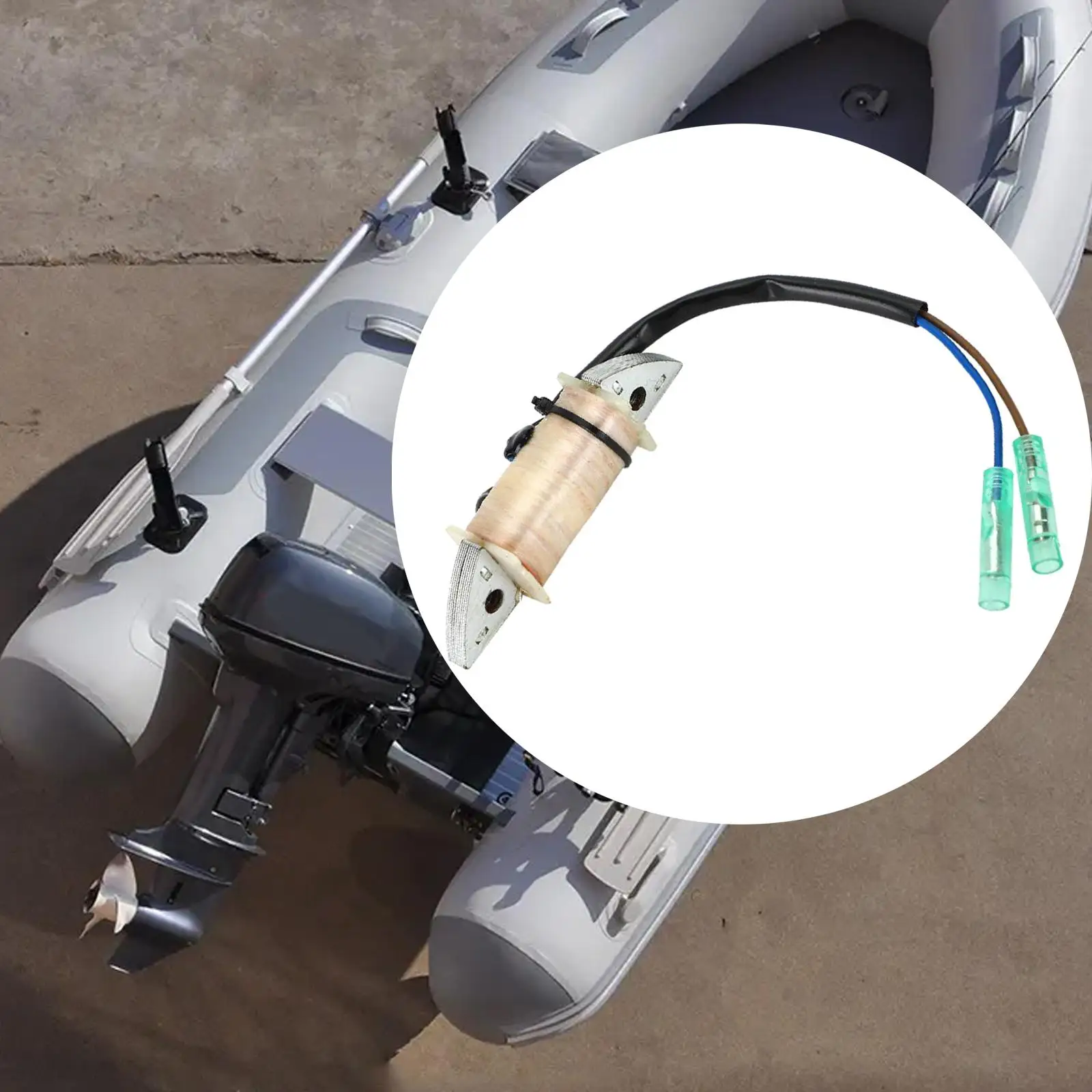 

Катушка зарядки подвесного двигателя 63V-85520, запасные части для катушки зажигания, аксессуары для подвесного двигателя 2T 9,9 л.с. 15 л.с.