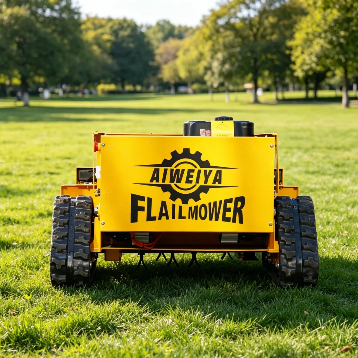 

Customized remote control lawn mower Crawler Type Remote Control Lawn Mower For Steep Hill Garden Farm Use