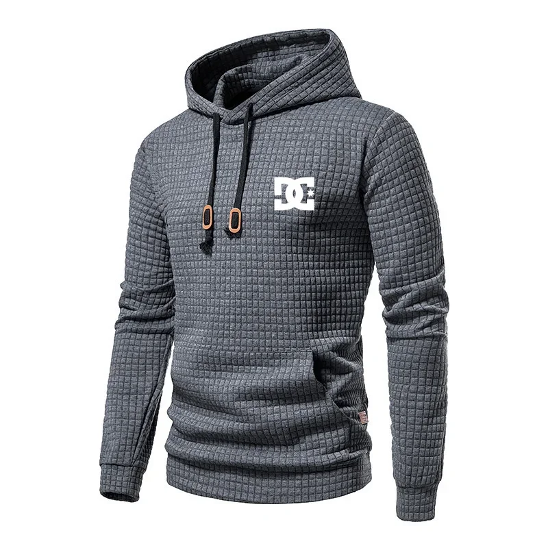 

Top casual sportswear for spring and autumn, European-style men's wear, casual large-pocket sweatshirts with DC letter prints, a