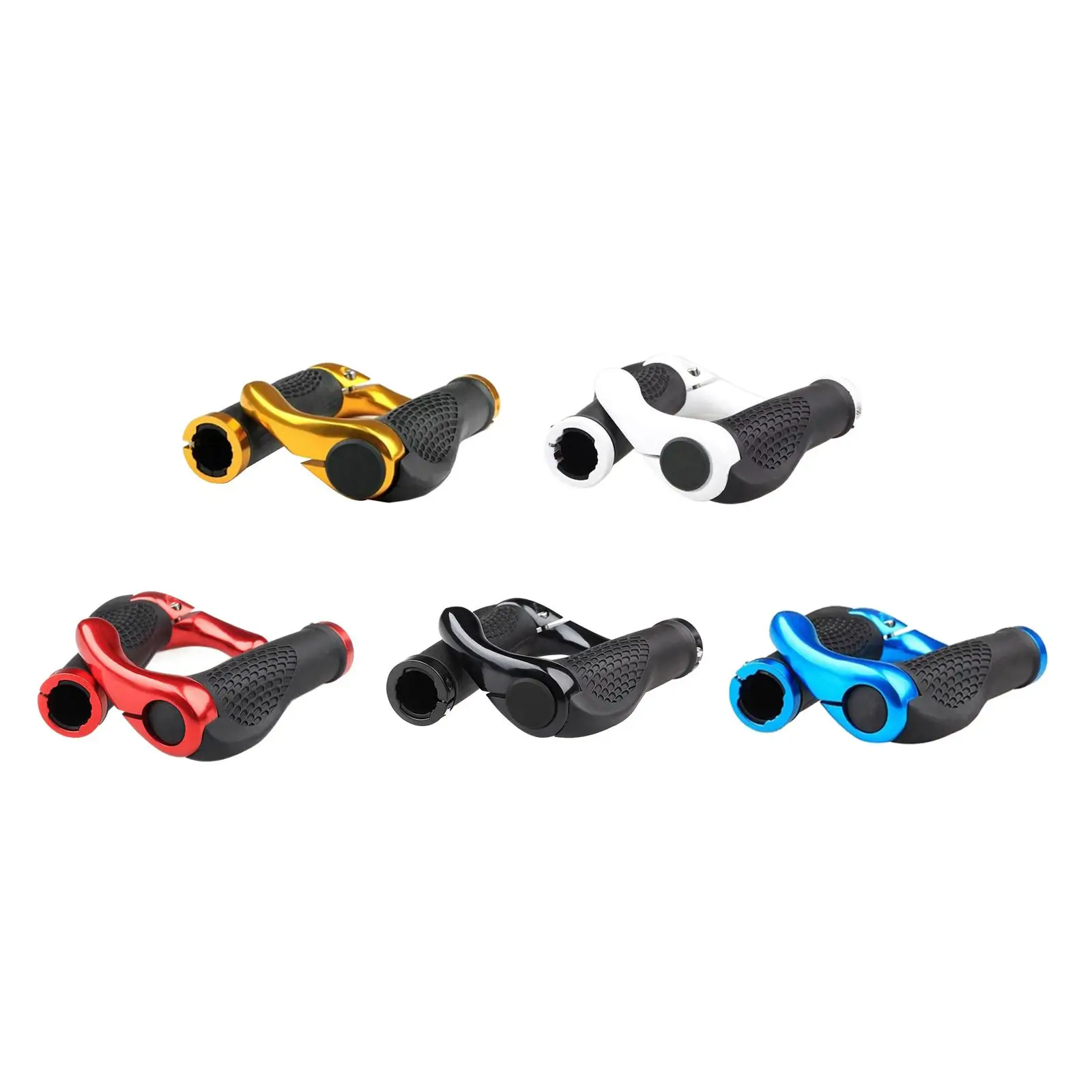 زوج واحد من مقابض مقود الدراجة المريحة الواقية الجديدة لركوب الدراجات الجبلية