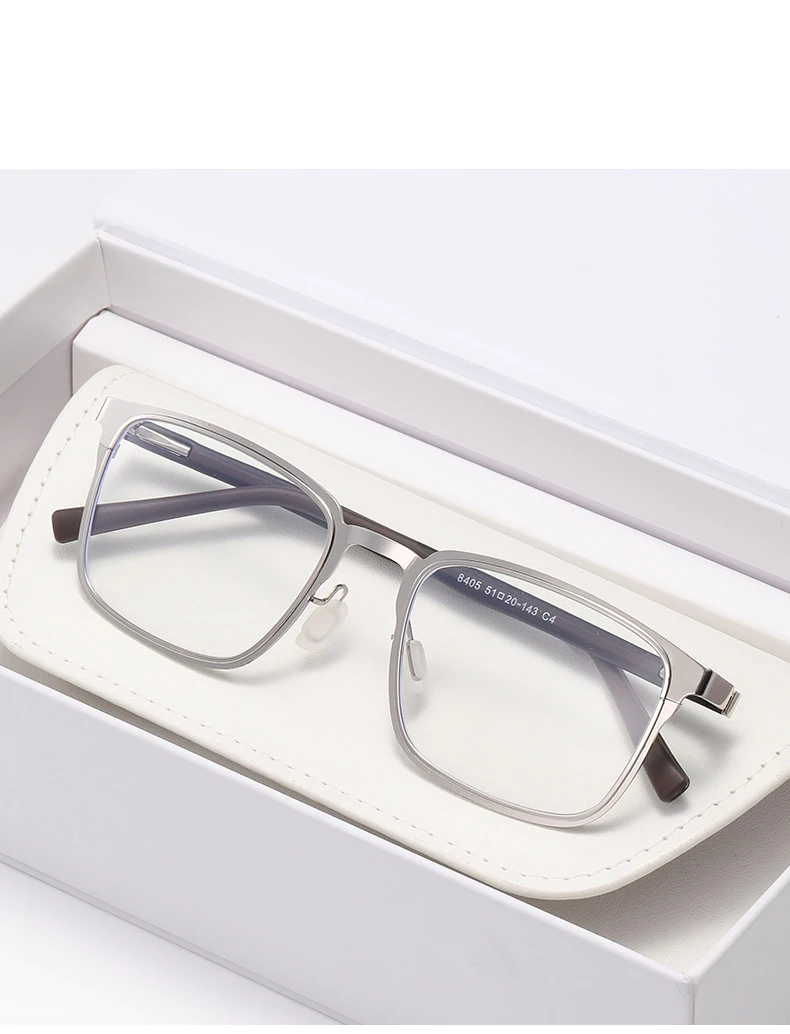 Photochrome Myopie-Brille, Business-Vollformat, modisch, ultraleicht, für Herren, quadratisch, Tr90-Tempel, Myopie-Brille 8405 – Detail 13