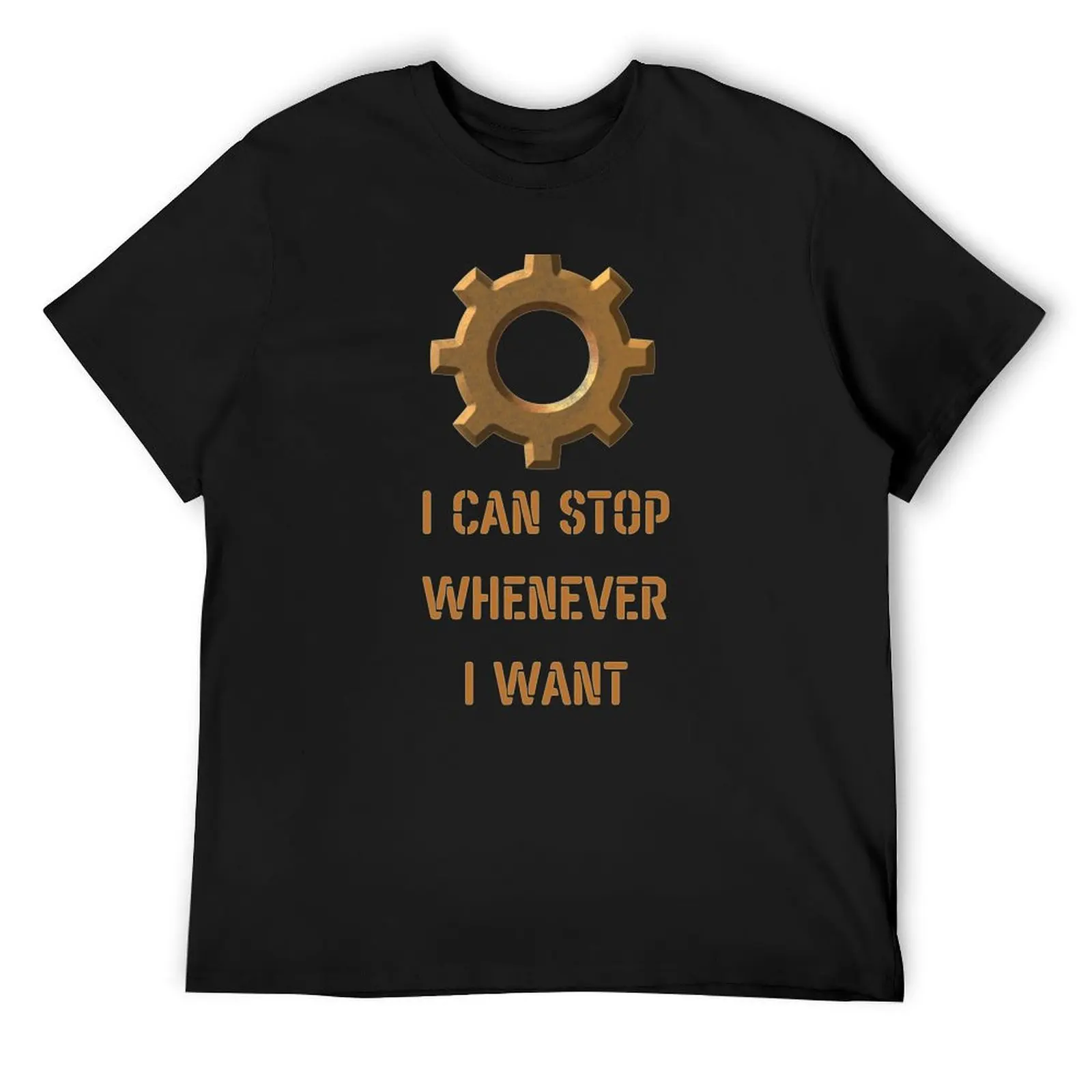 

Factorio I can stop whenever I want T-Shirt vintage anime shirt summer tops plain Men's clothing