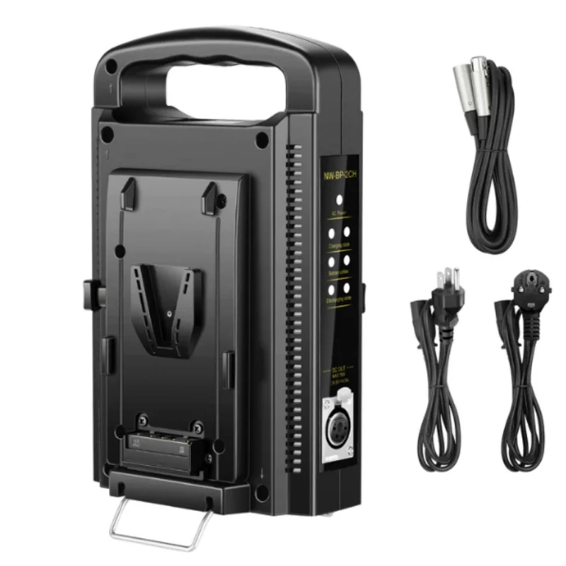 NEEWER ? chargeur de batterie  montage V, double canal, avec charge rapide PD USB C 100W/75W, chargeur mtallique pour SmallRig NEEWER PS099E VB99