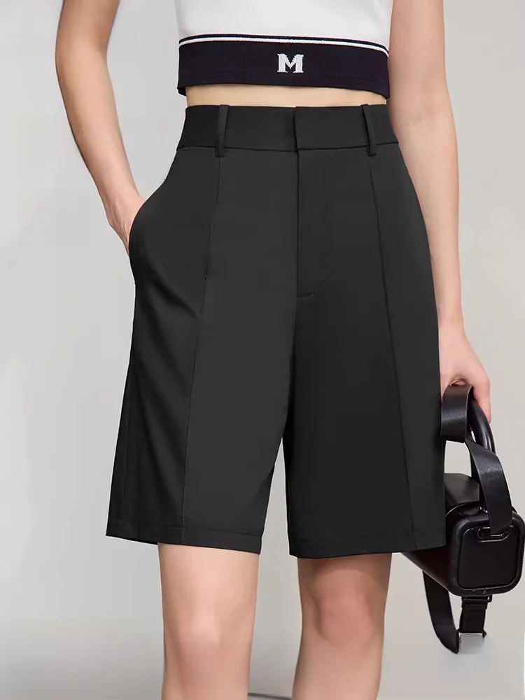 

I Весенние новые свободные женские повседневные брюки из бамбукового волокна orts Tooti со складками, прямые брюки пять четвертей