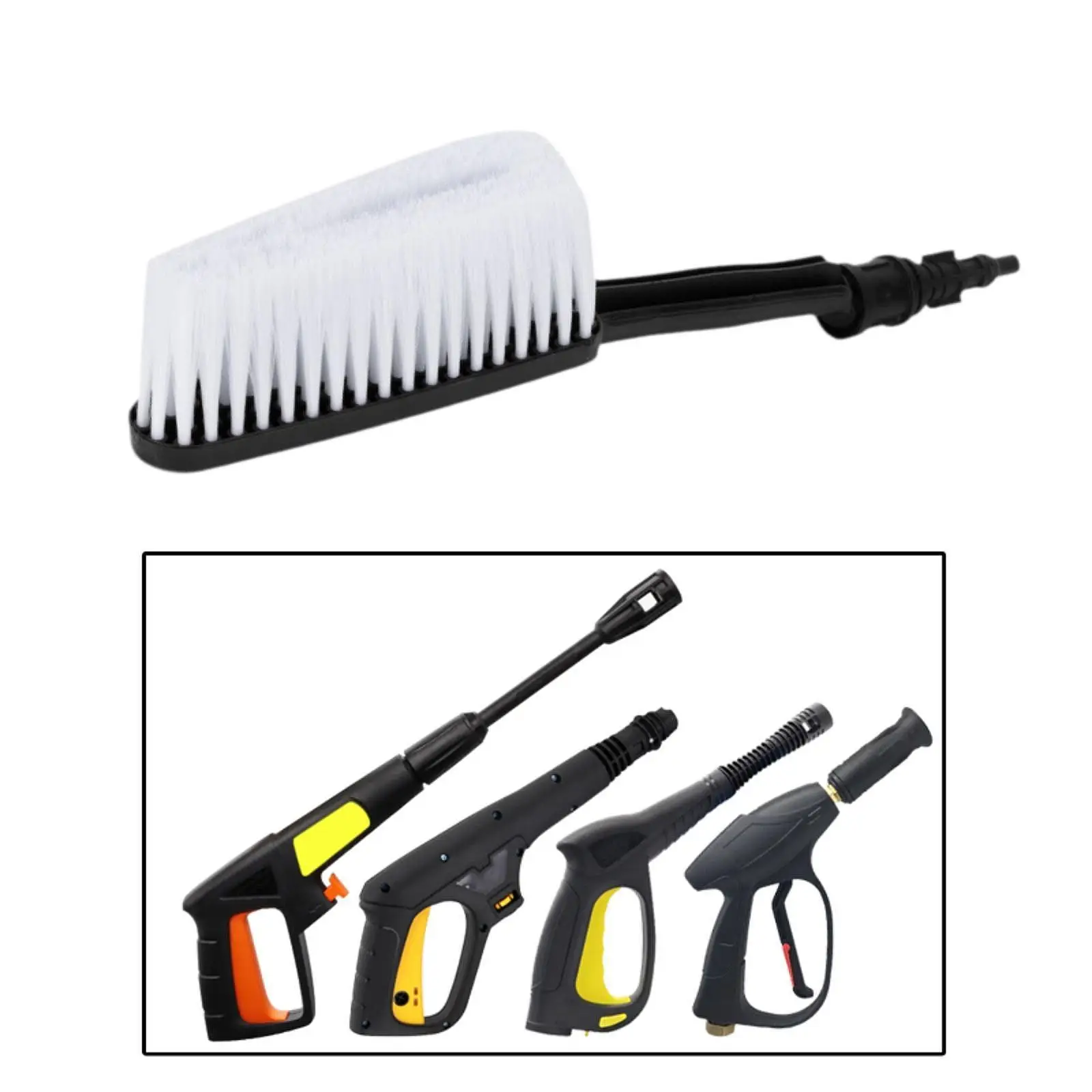 High Pressure Washer Brush Portable Multiuse for Furniture Car Cleaning