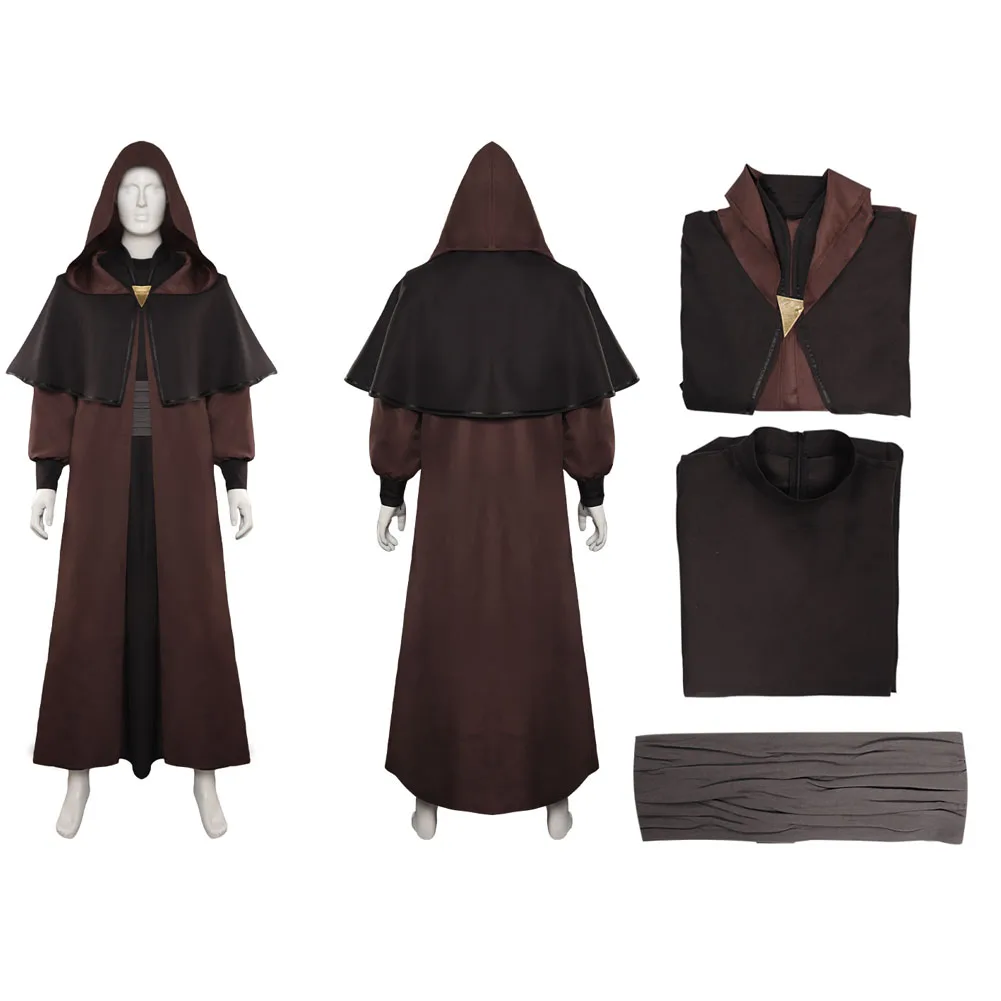 Traje Cosplay Palpatine para homens, Darth Sidious Sheev, terno Carnaval Halloween, roupas masculinas