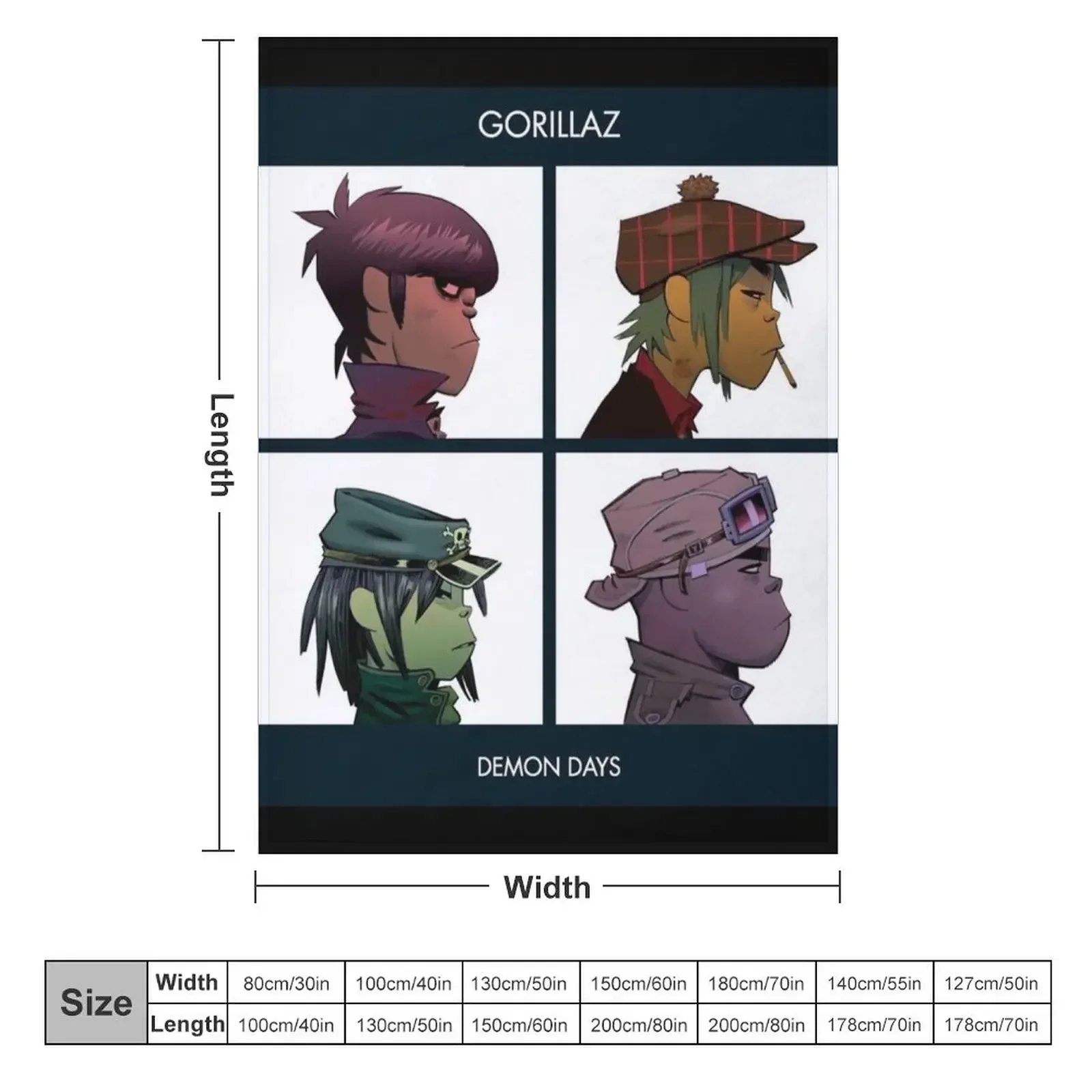 Copy of A road to somewhere vermint gorillaz ,gorillaz gorillaz gorillaz Throw Blanket Decoratives Soft Big Polar Blankets