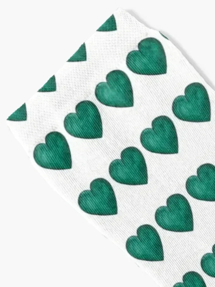 الأخضر القلب المائية اللوحة الجوارب رجل أنيمي كروسفيت الجوارب الرجال النساء #2