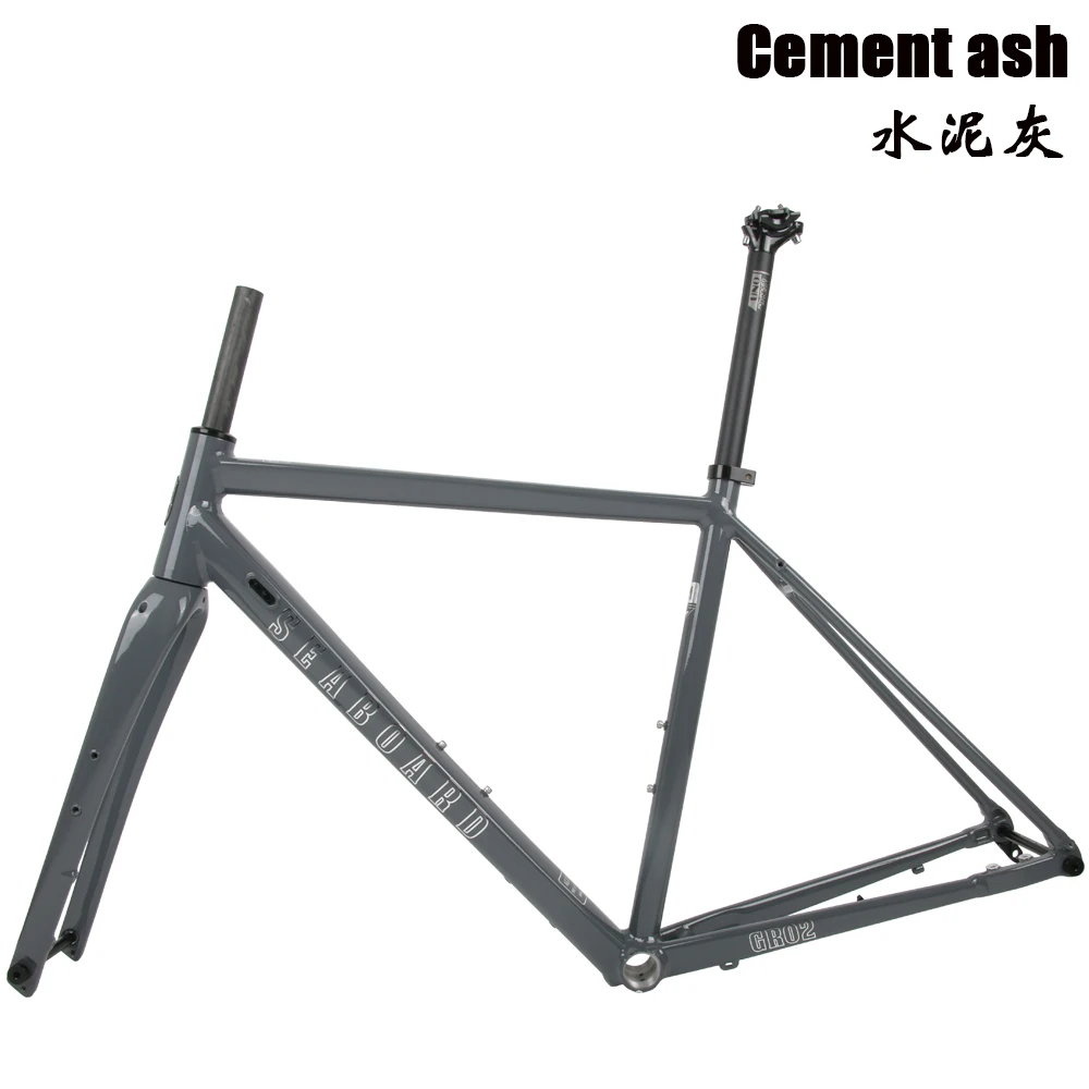 Seaboard Gravel  Aluminum Alloy Road Frame Disc Brake With Carbon Fork Thru Axle 12x142mm Gravel Frameset Multiple Colors