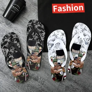 كامل د. نعال لوفي كليب على شاطئ خارجي سميك القاع ، أنيمي كرتون ، صنادل زوجين ، جديد ، صيف أفضل 10 مبيعات من Luffy Cosplay Slipper - No8