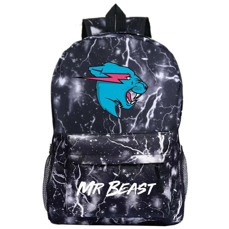 Senhor besta relâmpago gato escola mochila meninos meninas estudantes diário mochila adolescentes viagem portátil saco sr. besta mochila