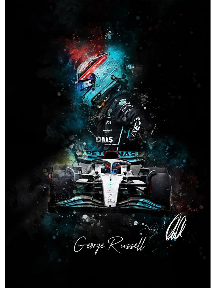 F1 フォーミュラ 1 レーサー伝説ルイス・ハミルトンポスターキャンバス