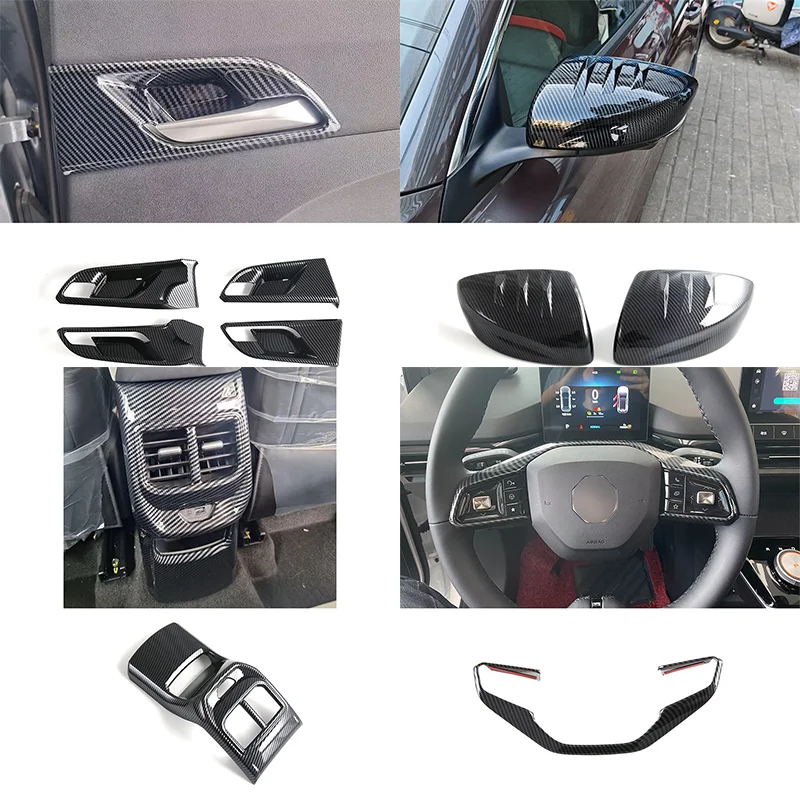 LHD ABS Inner Door Handle Panel Decor Frame Protective Trim Sticker Accessories For MG4 2026 2027 Interior Modification Parts