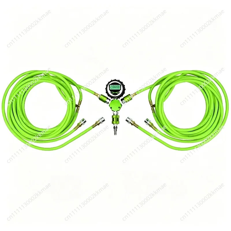 Offroad 4*4  4 Tire Inflate Inflation Deflation System Kit With Digital Gauge 4 Way air Hose Tire Inflation Deflation Sets