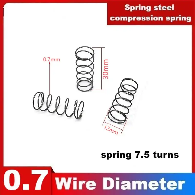 Spring steel Y-shaped compression spring,Wire Dia0.5/0.6/0.7mm,Outer Dia3/4/5/6/7/8/9/10/11/12/13/16mm,Length60/70/80/90/100mm.