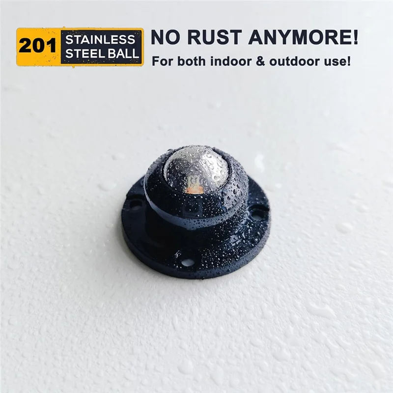ABGR-Updated Self Adhesive Caster Wheels, 201 Stainless Steel Stick On Wheels