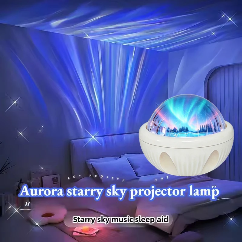 Northern Light Projector RGB Atmosphere Night Lights Remote Control USB Aurora Projection Lamp 360 Rotate for Home Party Decor