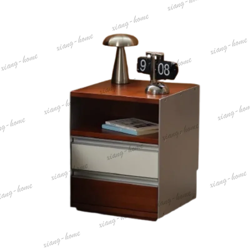 YJ Designer Classic Bedside Table Organizer Elegant Japanese Modern Bed Side Table Vintage Unique Mesitas De Noche Furniture Hom
