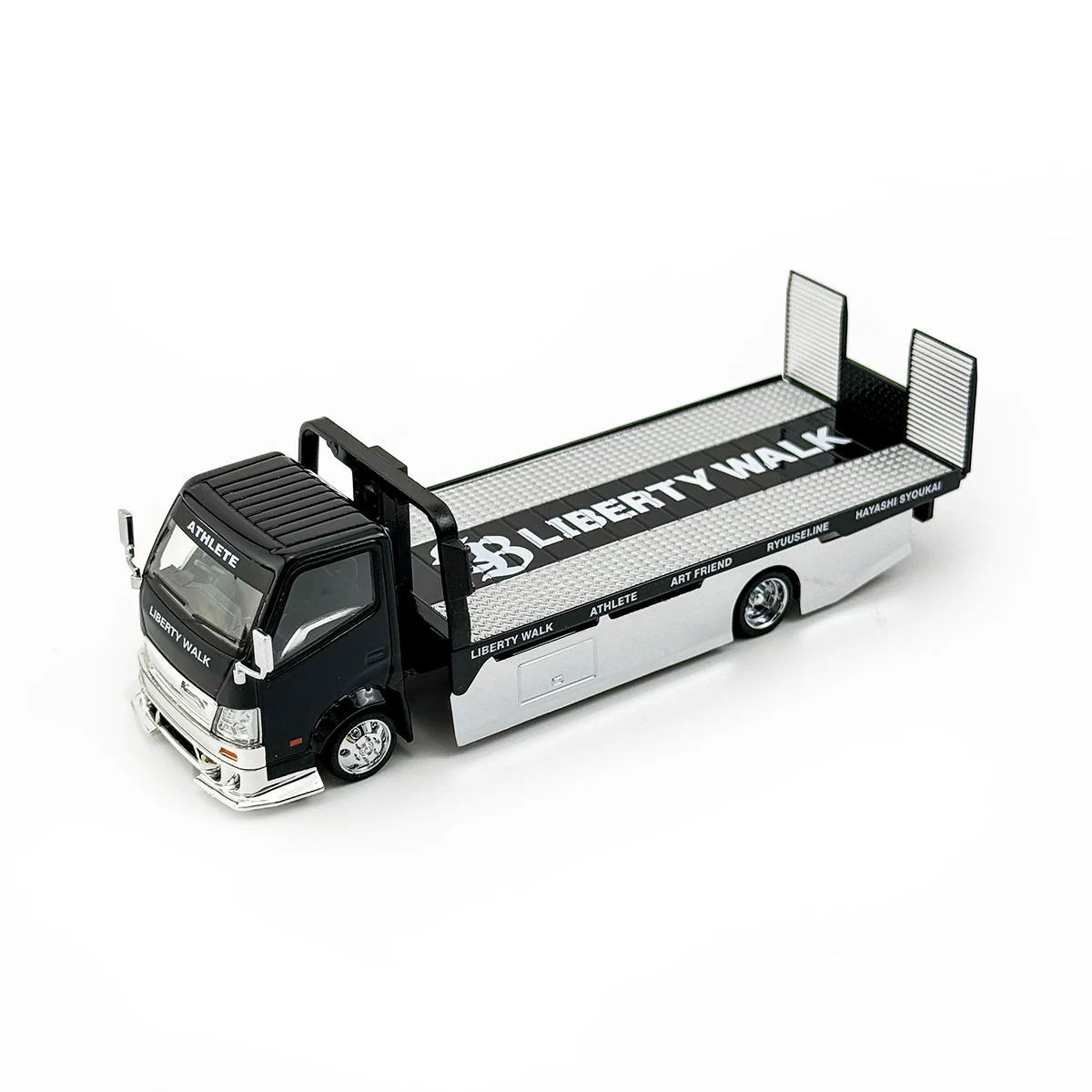 MT 1:64 Scale Diecast Alloy LB Flatbed Trailer Transport Vehicle Toys Cars Model Classics Adult Gifts Souvenir Static Display