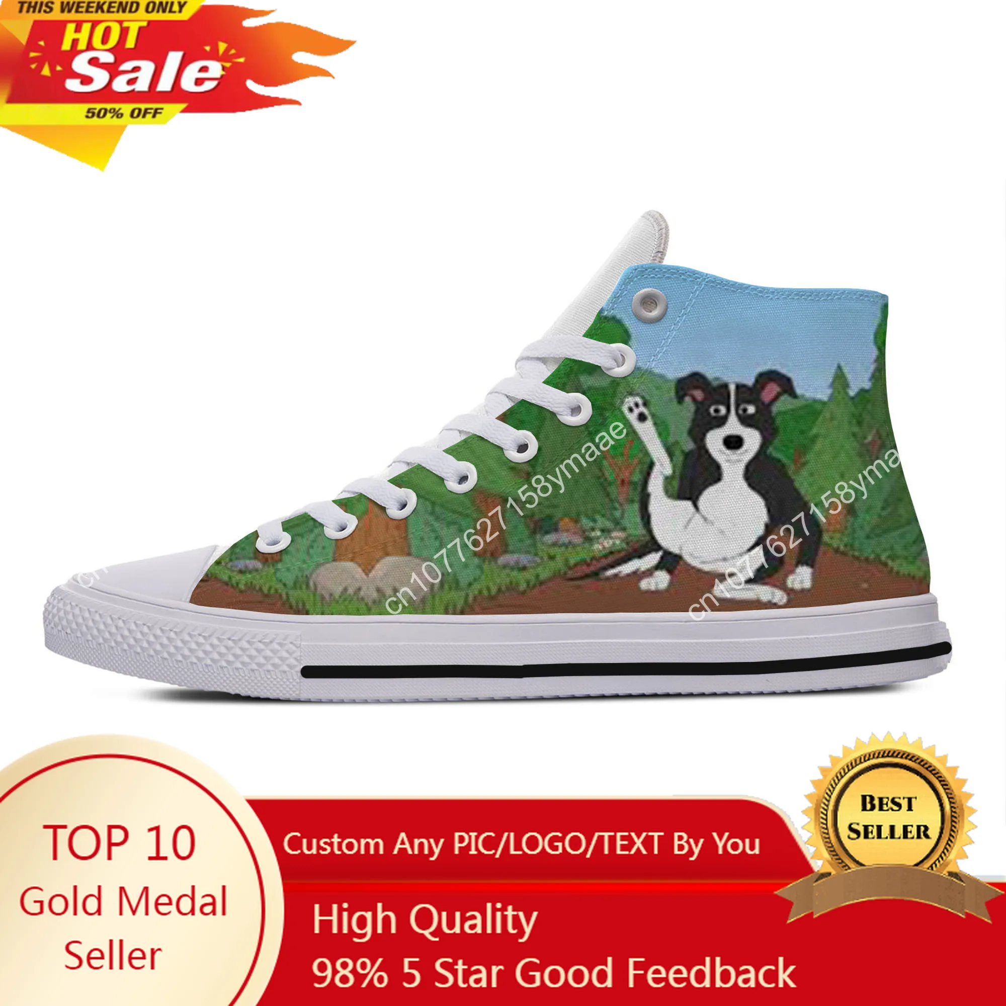 

Hot Cool Fashion New Summer Sneakers Casual Shoes Cartoon Funny Men Women Mr. Pickles High Help Classic Latest Board Shoes