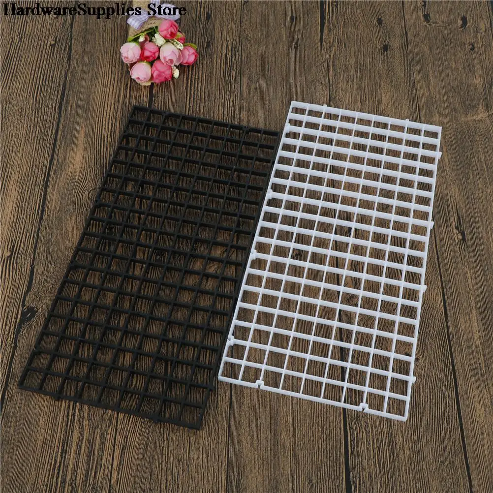 Durable Plastic Fish Grid Divider Holder Fish Tank Tray Egg Crate Aquarium Tank Filter Bottom Isolate Pane 29.6cm x 14.8cm