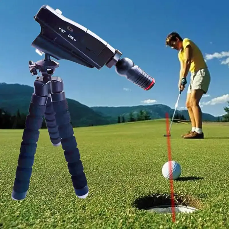 Golf Putter Laser Sight Set With Tripod Protection Box Golf Lasers Putting Trainer Golf Putting Aim Corrector Golf Practice Line